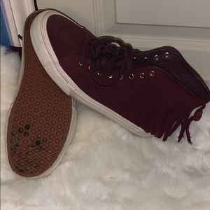 Maroon vans